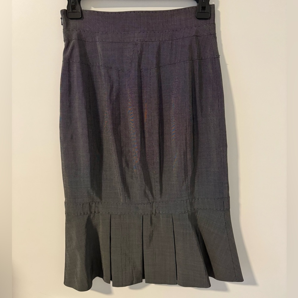 Karen Millen peplum pencil skirt in grey size 4 - Picture 3 of 4